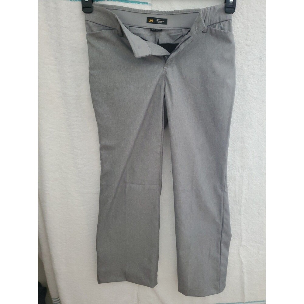 Womens Lee Ultra Lux Comfort Flex Motion Trouser Pant Carbon Rinse 10 Medium